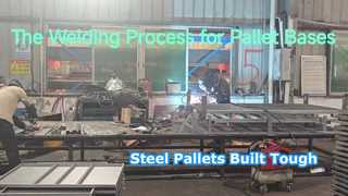 Zware stalen pallets, gebouwd om lang mee te gaan