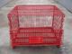 Multi Color Welded Wire Mesh Cage , Collapsible Steel Mesh Storage Cages