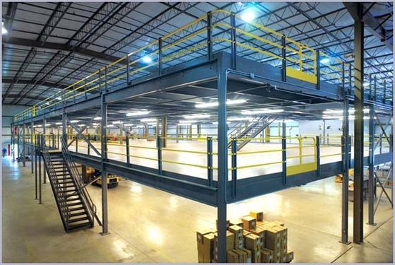 Multi-level pallet rack ondersteund mezzanine, stalen structuur mezzanine vloer