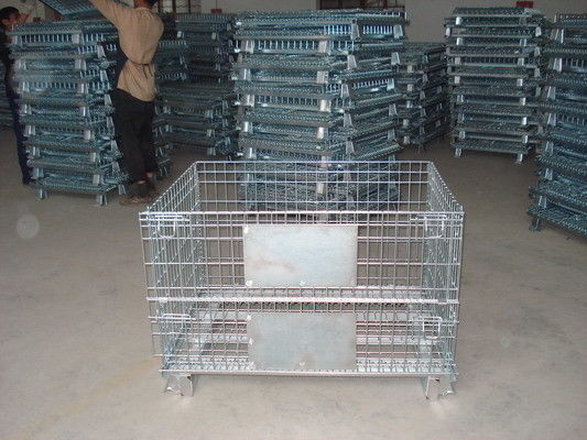Opvouwbare, opvouwbare draadnetkooien met een voorste poort / 4 rollen