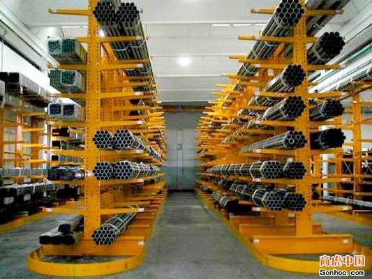 Staalbuis Cantilever Pallet Racking, zwaar werk Cantilever Racking System