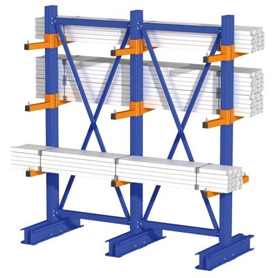 Staalbuis Cantilever Pallet Racking, zwaar werk Cantilever Racking System