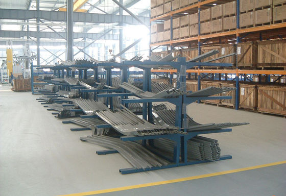 Staalbuis Cantilever Pallet Racking, zwaar werk Cantilever Racking System