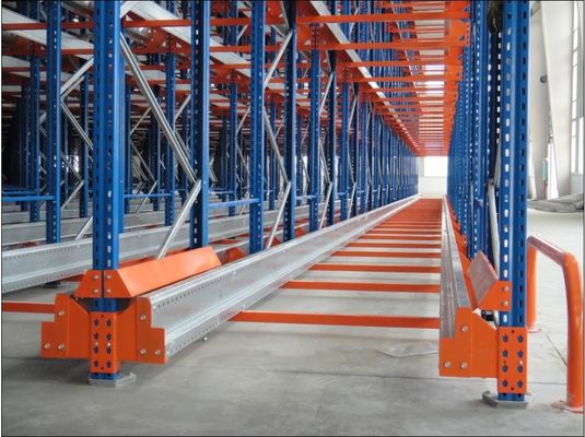 Stainless Steel Shuttle Pallet Racking System Drive In Rack met automatische radiofunctie