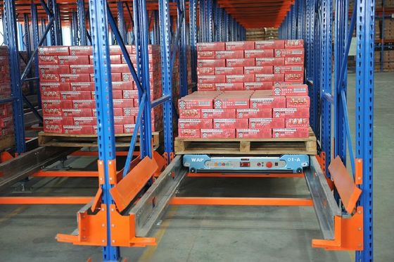 Stainless Steel Shuttle Pallet Racking System Drive In Rack met automatische radiofunctie