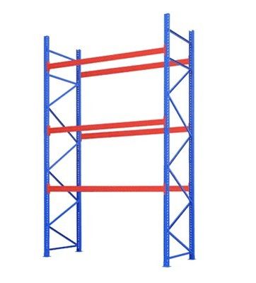 6000 mm hoog lange span zware opslagrekken met poedercoat verf afwerking