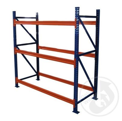 6000 mm hoog lange span zware opslagrekken met poedercoat verf afwerking