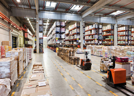 Industriële zware opslagrekken, warpstraal opslagoplossingen voor pakhuizen