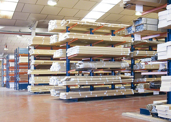 Poedercoating Structural Steel Storage Racks Warehouse Cantilever Racking Systems