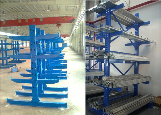 Dubbelzijdig kantilever pallet rekken schappen aangepast grootte