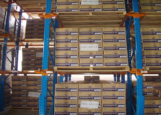 5000 mm High Volume Drive in Pallet Racking koudgewalst voor magazijn