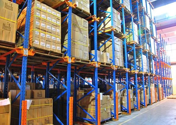 Staal Q235B Industrieel Paletrek Regal, Drive Through Palet Rack System