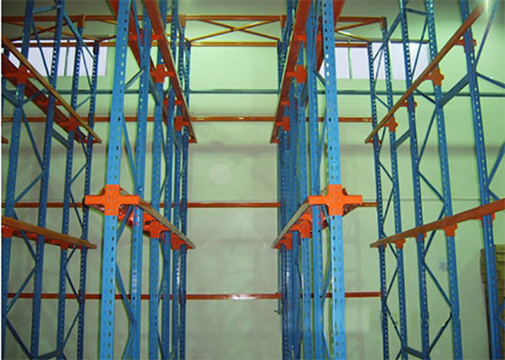 Custom Q345 Steel Drive In Palet Racking, Heavy Duty Warehouse Racks Fabrikanten