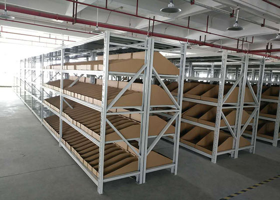 Multi Level Industrial Steel Storage Racks ODM / OEM Pallet Rack Ondersteund Mezzanine
