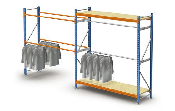 Anti-corrosie Lichte opslagrekken Commerciële palletrekken voor kleding
