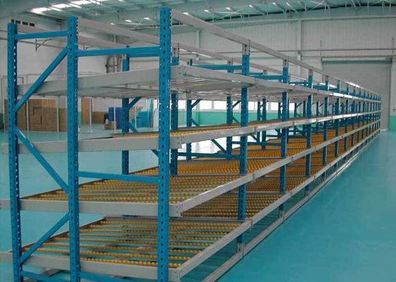 Samengestelde industriële staalopslagrekken, palletrekken met zwaartekrachtstroom
