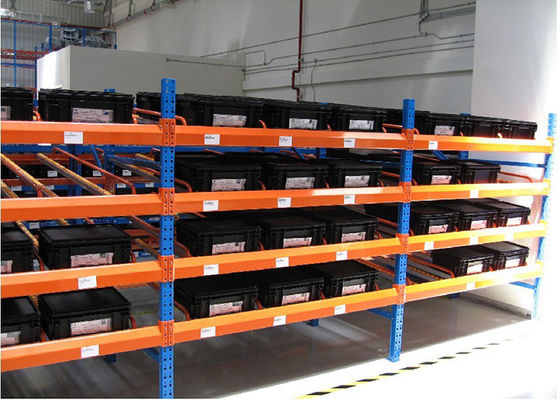 1000 kg/pallet Industrieel staal opslagrekken Gravity Flow Rack In Warehouse