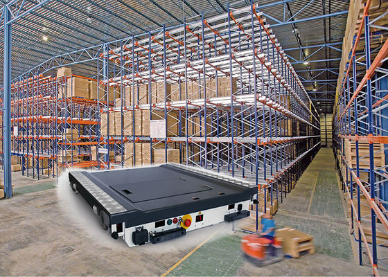 Gepersonaliseerd radioshuttle-systeem, pakhuis palletshuttle-rekken.