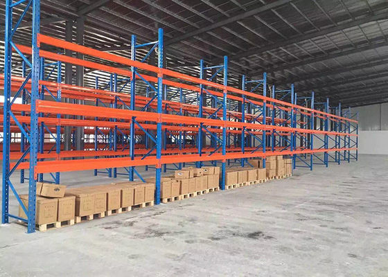 Op maat gemaakte zware balkenrek voor magazijnfabrieksopslag van vracht