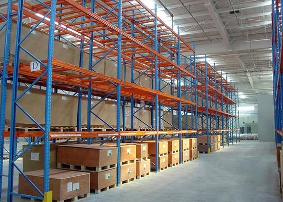 Multilevel zware industriële palletrekken, koudgewalste stalen opslagrekken