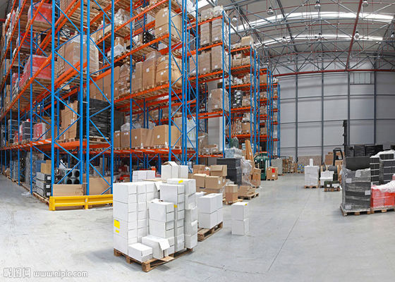 Verstelbare industriële opslagrekken van staal 1000 kg/pallet Dubbele diep palletrekken