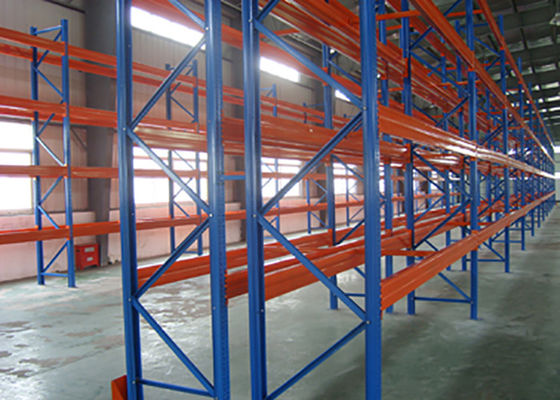 Verstelbare industriële opslagrekken van staal 1000 kg/pallet Dubbele diep palletrekken