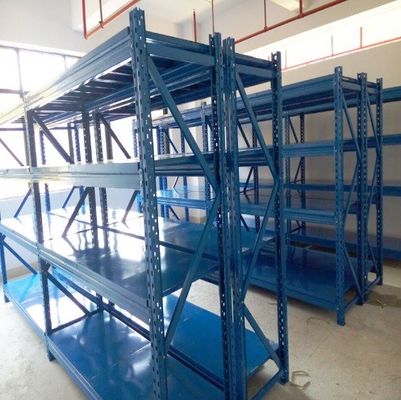 Middelgrote industriële opslagrekken van staal 500 kg/laag