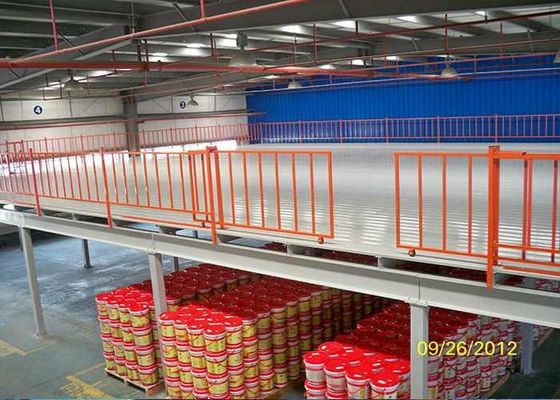 Veiligheidstaalstructuur Industriële mezzanine vloeren, gemonteerd mezzanine opslagplatform