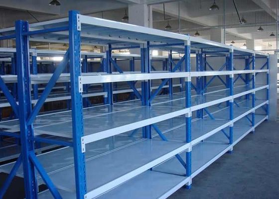 Stalen industriële opslagplanken, metalen opslagplanken