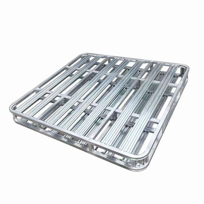 Gegalvaniseerde zware staalpaletten opslagplaatsen stapelbare metalen pallets