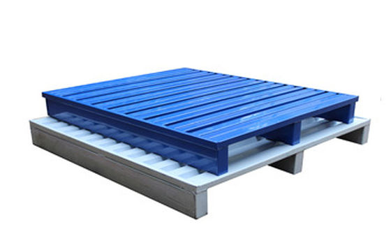 Gegalvaniseerde zware staalpaletten opslagplaatsen stapelbare metalen pallets