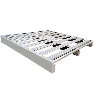 Op maat gemaakte zware staal pallet opslag pakhuis dubbelzijdige metalen stapelpalletten