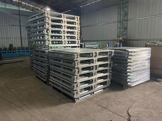 Voor zware opslag bestemde pallets van stapelbaar staal, Euro-Standardgrootte