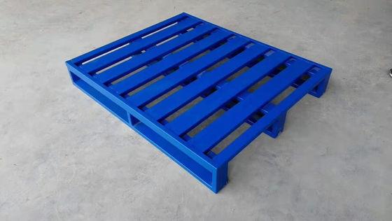 Voor het opslaan van metaal Euro-pallet, stapelbare stalen palletten Stalen opslagreksystemen