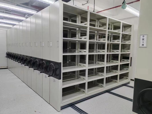 Mobiele grijze archiefkasten met veiligheids slot 200 lbs capaciteit corrosiebeschermingsplank systeem
