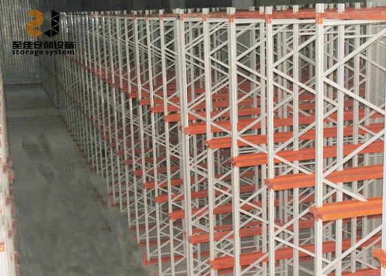 Warehouse High Density Palet Racking System, Palet Flow Racking Systems samenstellen