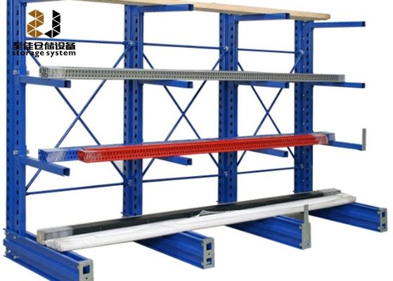 250-800lbs Cantilever Palet Racking Powder Coating Cantilever Reek Rack