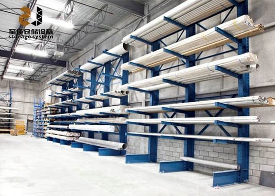 Houtcantileverracksysteem Poedercoating Warehouse Cantilever Racking