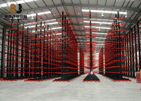 Houtcantileverracksysteem Poedercoating Warehouse Cantilever Racking