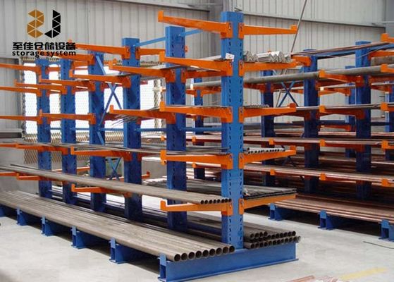 Zware kantileveropslagrekken voor industriële opslag met een enkele / dubbele zijde