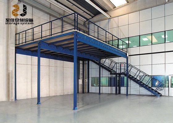 Industrieel mezzanine opslagrek systeem palletrek mezzanine vloer