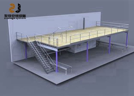 Heavy Duty Multi-Tier Industrial Storage Mezzanine vloeren gemakkelijk te monteren