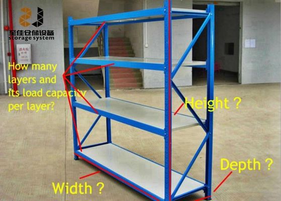 200-500 kg/niveau Lagerpalletplanken Multi-level Medium Duty Pallet Racking