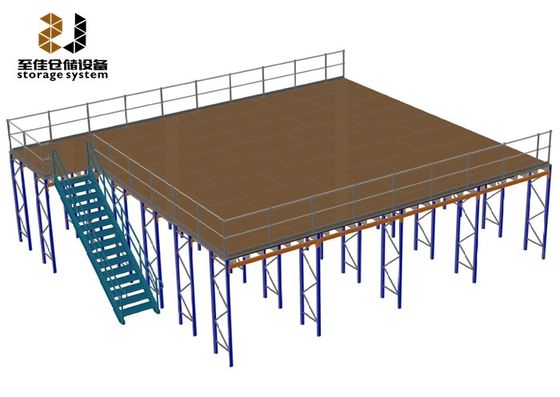 500 kg - 4000 kg/m2 Structurele rek ondersteunde mezzanine vloeren ODM &amp; OEM