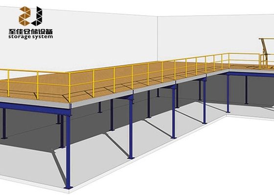 Gegalvaniseerde tussenvloeren voor magazijnen 500 kg/m2-1500 kg/m2 voor materiaalbehandeling