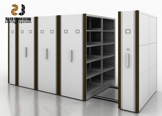 Anti-tilt mechanisme mobiele archiefplanken voor bibliotheek / school