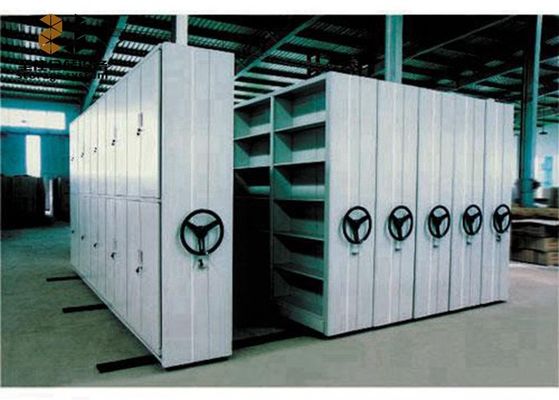 Compacte mobiele planken opslagsystemen Grijz met 3-punts sleutel slot
