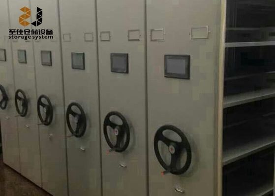 Veiligheids slot 6 lagen mobiele opslagsystemen met hoge dichtheid voor kantoor / bank
