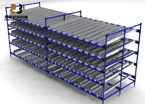 4 Tier Warehouse Metalen opslagrekken Verstelbare Multi Level High Efficiency