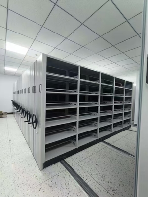 Stille Zwenkwielen Verplaatsbare Archiefkasten Plankensysteem voor Kantoor Document Organisatie